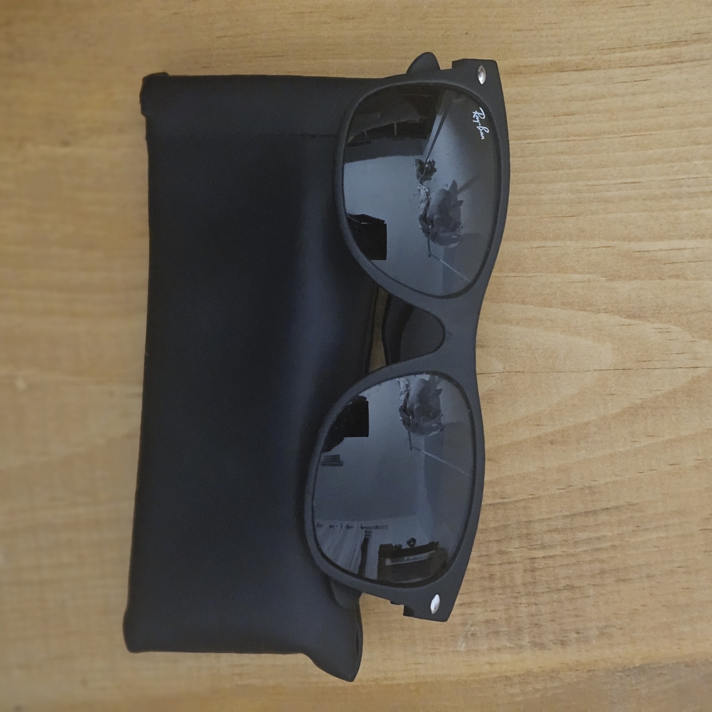 Ray-Ban Matte Black Sunglasses with Dark Lenses